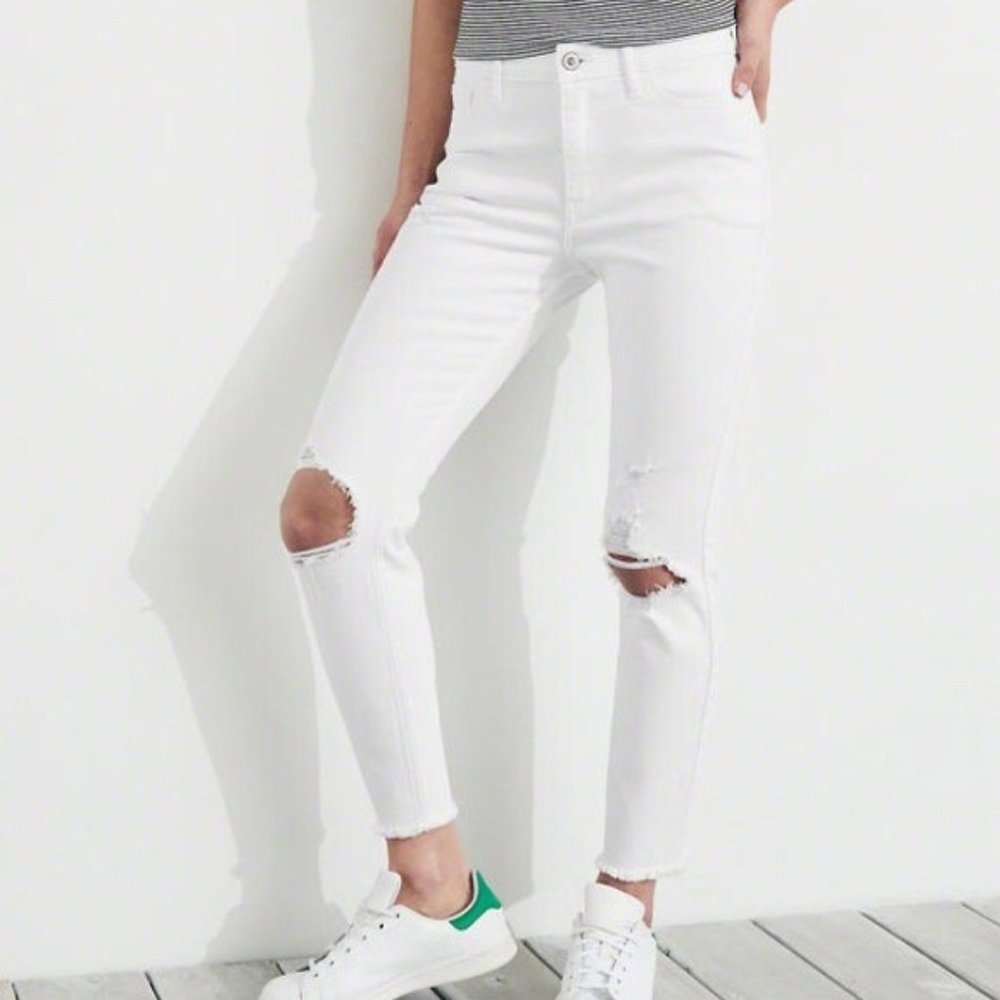 Hollister High Rise Skinny Crop Vintage Stretch